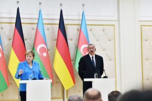 Azerbaijani President, German Federal Chancellor held joint press conference