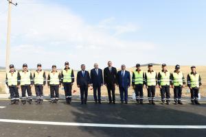 Ilham Aliyev inaugurated Mughanli-Ismayilli-Minga-Keyvandi-Shabiyan-Bahliyan motorway