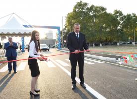 Ilham Aliyev attended inauguration of Kurdmashi-Kalband-Girk highway after reconstruction and repair