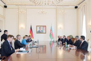 President of Azerbaijan and German Federal Chancellor held expanded meeting