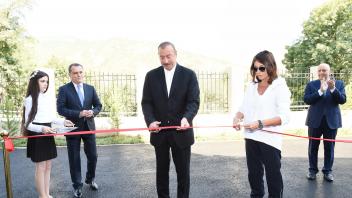 Ilham Aliyev opened newly-built school in Lahij, Ismayilli district