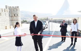 Ilham Aliyev opened Damirchi-Lahij highway