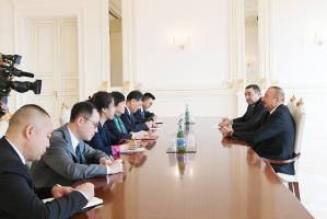 Ilham Aliyev received Chinese delegation