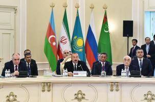 Speech by Ilham Aliyev at the 5th Summit of Heads of State of Caspian littoral states