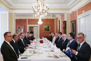 Ilham Aliyev, Croatian Prime Minister Andrej Plenkovic had working dinner