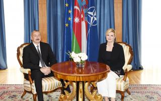 Azerbaijani, Croatian presidents held one-on-one meeting