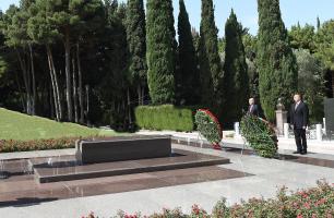 Ilham Aliyev, President Recep Tayyip Erdogan paid respect to national leader Heydar Aliyev