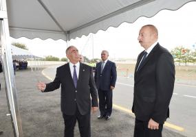 Ilham Aliyev inaugurated Zahmatabad-Baydili-Khirmandali-Aliabad highway in Bilasuvar