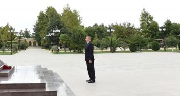 Ilham Aliyev arrived in Masalli district for visit