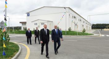 Ilham Aliyev attended opening of Masalli Industrial Park