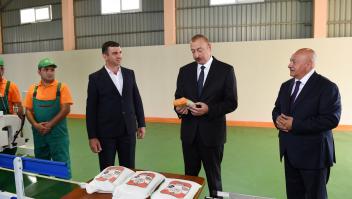 Ilham Aliyev attended opening of Masalli-Nematlari LLC`s rice plant