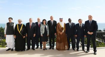 Ilham Aliyev received heads of parliaments of a number of countries