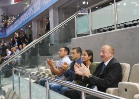 Ilham Aliyev watched bronze medal bout of World Judo Championships