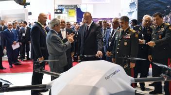 Ilham Aliyev viewed 3rd Azerbaijan International Defense Exhibition ADEX 2018