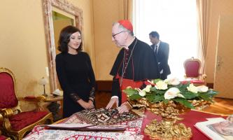 First Vice-President Mehriban Aliyeva met with Vatican Secretary of State Cardinal Pietro Parolin
