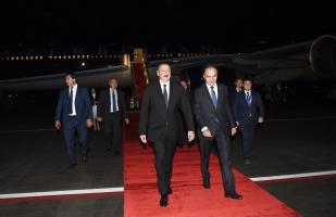 Ilham Aliyev arrived in Tajikistan