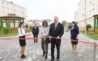 Ilham Aliyev inaugurated Gunash orphanage-kindergarten in Guba district