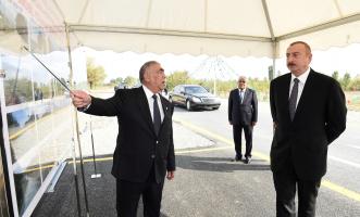 Ilham Aliyev inaugurated Idrisgishlag-Gasimgishlag-Khaspolad-Zargava-Asparasti-Chaygishlag highway in Guba