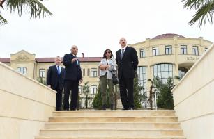 Ilham Aliyev viewed conditions created at Youth Park in Guba