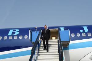 Ilham Aliyev arrived in Turkey for working visit