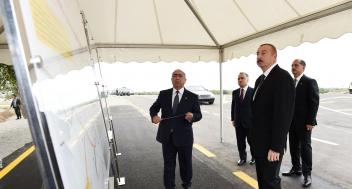 Ilham Aliyev inaugurated Imishli-Otuziki-Garagashli highway