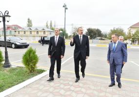 Ilham Aliyev viewed conditions created at new building of Imishli District Court