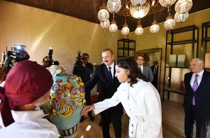 Ilham Aliyev attended opening of ABAD Center of Ceramics and Applied Arts in Shaki