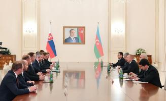 Ilham Aliyev, Prime Minister of Slovakia Peter Pellegrini held expanded meeting