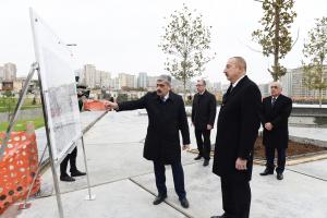 Ilham Aliyev viewed redevelopment and construction work around Tazapir mosque