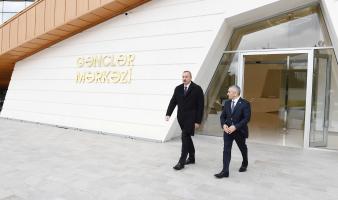 Ilham Aliyev inaugurated Youth Center in Bakikhanov settlement