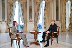 Ilham Aliyev was interviewed by Rossiya-24 TV channel