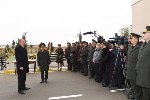 Speech by Ilham Aliyev at the ceremony to give out apartments to servicemen in Sabunchu district