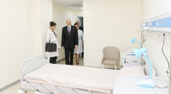 Ilham Aliyev inaugurated newly built hospital in Gobustan settlement, Garadagh district