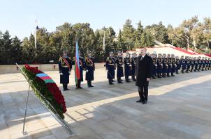 Ilham Aliyev paid tribute to 20 January martyrs