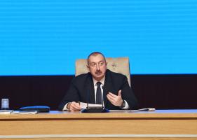 Closing speech by Ilham Aliyev at the conference dedicated to results of fourth year implementation of the State Program on socio-economic development in 2014-2018