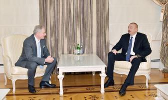 Ilham Aliyev received IAF executive director