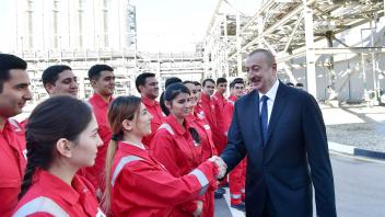 Ilham Aliyev inaugurated SOCAR Polymer’s High Density Polyethylene Plant in Sumgayit