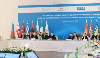 Ilham Aliyev attended the fifth Ministerial Meeting of Southern Gas Corridor Advisory Council