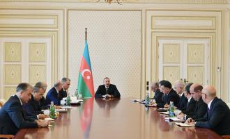 Ilham Aliyev chaired meeting over fire in shopping center in Nizami district, Baku