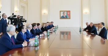 Ilham Aliyev received delegation led by Chairperson of Federation Council of Russian Federal Assembly