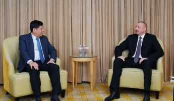 Ilham Aliyev met with Director General of CETC Corporation