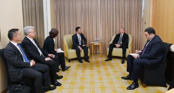 Ilham Aliyev met with president of China National Electric Engineering