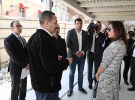 First Vice-President Mehriban Aliyeva viewed work done at Icherisheher State Historical and Architectural Reserve