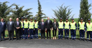 Ilham Aliyev attended opening of Gobustan-Poladli highway