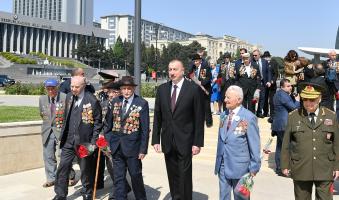 Ilham Aliyev attended ceremony to mark May 9 - Victory Day in Baku