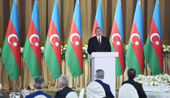 Ilham Aliyev attended official reception on the occasion of 28 May-Republic Day