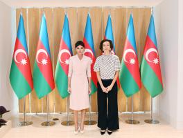 Первый вице-президент Мехрибан Алиева встретилась с генеральным директором ЮНЕСКО Одрэ Азуле