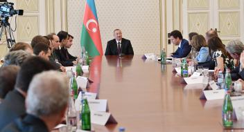 Ilham Aliyev received representatives of MEDEF member companies