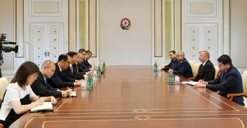 Ilham Aliyev received delegation of Communist Party of China Central Committee