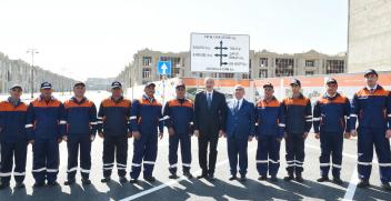 Ilham Aliyev attended opening of newly-reconstructed Ashug Molla Juma street and adjacent roads in Baku